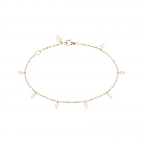 伯爵/Piaget 玫瑰金钻石手链 - 高级珠宝 G36R0800