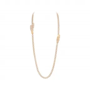 伯爵/Piaget 玫瑰金钻石长项链-珠宝 G37L5A00