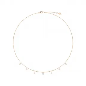 伯爵/Piaget 玫瑰金钻石项链 - 高级珠宝 G37R0500