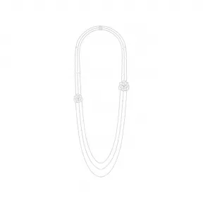 伯爵/Piaget 白金钻石长项链 - 高级珠宝 G37UB200