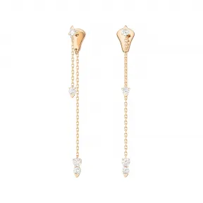 伯爵/Piaget 玫瑰金钻石耳环 - 高级珠宝 G38R3000