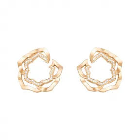 伯爵/Piaget 玫瑰金钻石耳环 - 高级珠宝 G38U0080