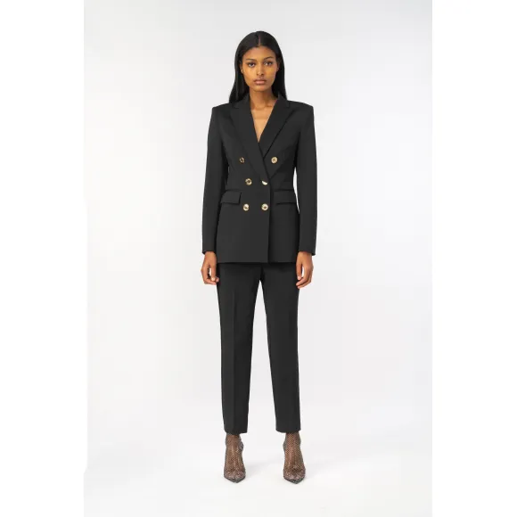 品高/Pinko Punto Stoffa 双排扣单西 100154A0HMZ99