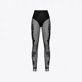 品蔻/Pinko 刺青刺绣薄纱打底裤 100939A0SQZ99