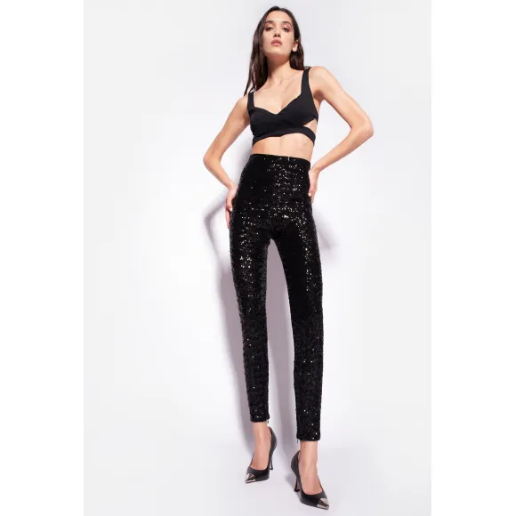 品蔻/Pinko 全亮片打底裤 101104A0UCZ99