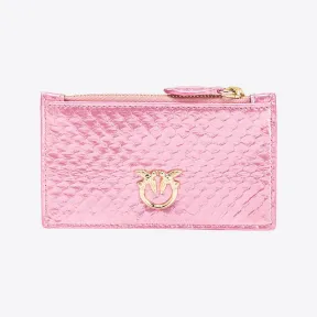 品高/Pinko PINKO Galleria 爬虫层压皮革拉链卡夹 101217A0SYP07U