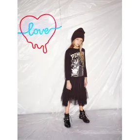 品高/Pinko LIMOUSINE BLACK 竹纤维图拉图+蓬蓬裙 1A11GCY5R8Z99