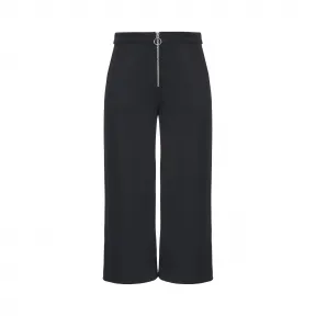 品高/Pinko LIMOUSINE BLACK AMMIRAGLIO 2双面黏胶绉纱长裤 1A11LTY5VNZ99