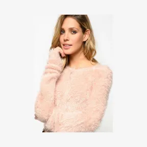 品高/Pinko 咖啡色 UCRAINO人造皮草开衫 1B148NY55PN32