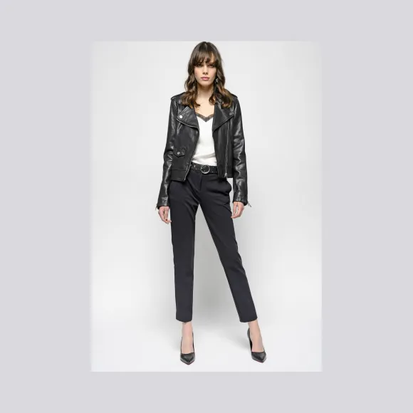 品高/Pinko LIMOUSINE BLACK BELLO 66裤子 1G140N6151Z99