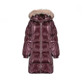 品高/Pinko 人造皮草装饰科技天鹅绒羽绒服 1G1500-Y6BCWW8