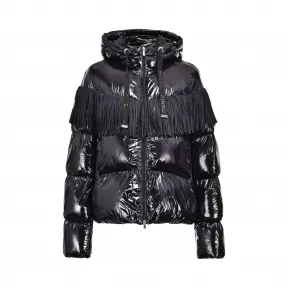 品高/Pinko 流苏装饰尼龙水晶面料羽绒服 1G1540-Y6BJZ99