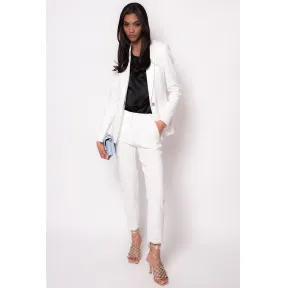 品蔻/Pinko 亚麻帆布吸烟裤 1G17T57435Z15