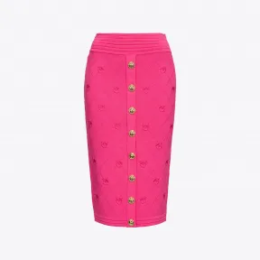 品蔻/Pinko Love Birds 提花半裙 1G180MY7Z2O28