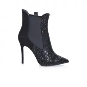 品高/Pinko LIMOUSINE BLACK BRAIES 2绒面革和菱形踝靴 1H20N8Y5LVZ99