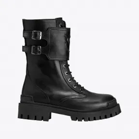 品蔻/Pinko 皮革军靴 1H2135A072Z99