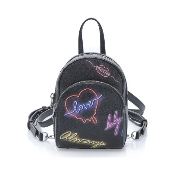 品高/Pinko BLACK/玫红色/BLUE 婴儿鱼子酱皮革霓虹灯背包配肩带 1P21G3Y5L8ZPV