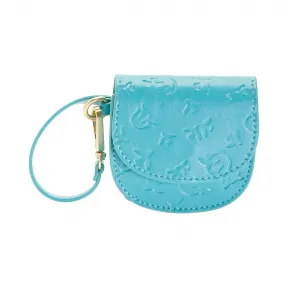 品高/Pinko 透明 BLUE 华盛顿复古皮革+尼龙手提袋 1P21HMY5VSE71