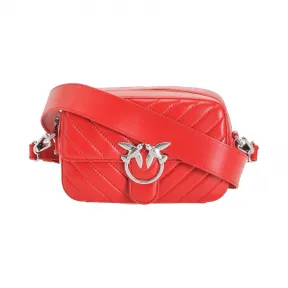 品高/Pinko TANGO 红色 绵羊纳帕的爱相机案例2带肩带 1P21K1Y5V1R60