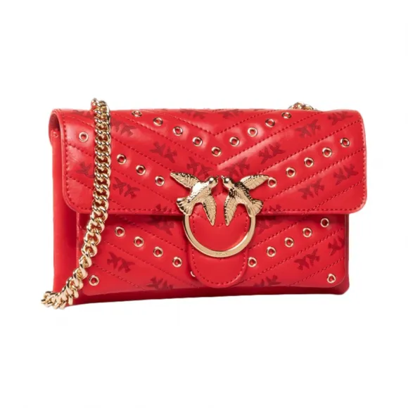 品高/Pinko 女性 红色 皮革 手提包 1P21NQ-Y66PR24