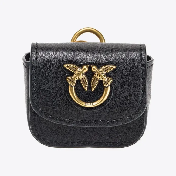 品蔻/Pinko 皮革耳机保护套 1P22XJY5H7Z99Q