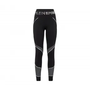 普兰/Plein Sport 黑色 女士 慢跑裤 A19C-WJT1091-STE003N_02