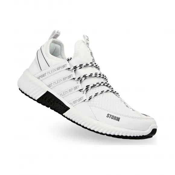 普兰/Plein Sport 白色 男士 跑步鞋 F19S-MSC2237-STE003N_01