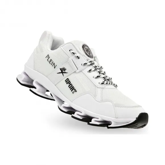 普兰/Plein Sport 白色 男士 跑步鞋 F19S-MSC2239-STE003N_01