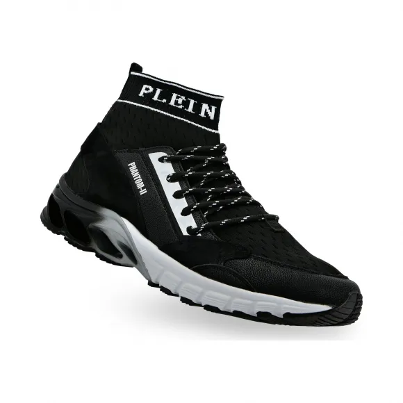 普兰/Plein Sport 黑色 男士 跑步鞋 F19S-MSC2245-STE003N_02