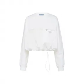 普拉达/Prada Re-Nylon 再生尼龙平纹针织卫衣 134632-1YYA-F0N40-S-212