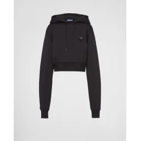 普拉达/Prada 棉质抓绒兜帽 134666-12EE-F0002