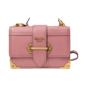 普拉达/Prada  粉红色 牛皮 斜跨包 1BD094-PEO-F0VJN