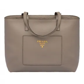 普拉达/Prada 粘土灰  手提袋 1BG215 2BBE F0572