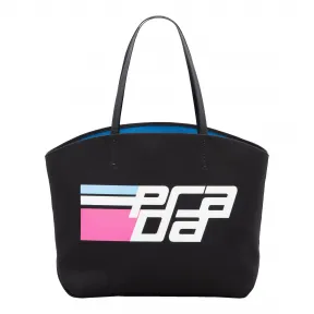 普拉达/Prada 黑色/浅蓝色 女士 手提包 1BG220 4OMA F0RX0