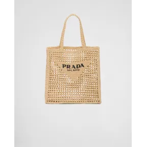 普拉达/Prada 酒椰纤维托特包 1BG393-2A2T-F0018