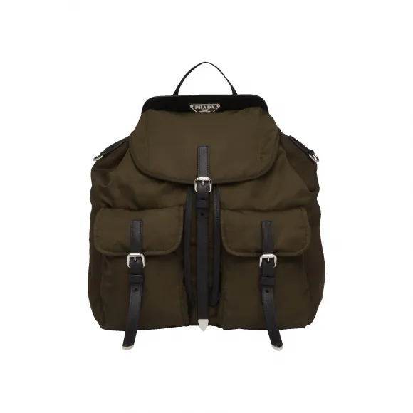 普拉达/Prada 尼龙和 Saffiano 皮革背包 1BZ063-V44-F099H-V-OOH