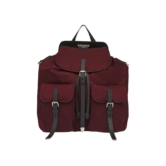 普拉达/Prada 尼龙和 Saffiano 皮革背包 1BZ063-V44-F0C5A-V-OOH