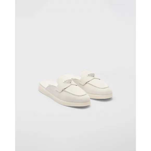 普拉达/Prada 麂皮穆勒鞋 1D270N-103-F0K74