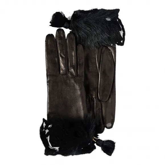 普拉达/Prada 黑色 女士 手套 1GG060 QKK F0002