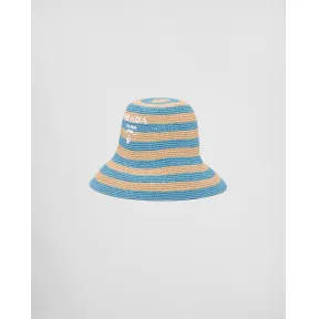 普拉达/Prada 酒椰纤维遮阳帽 1HC264-2D1N-F0O8A