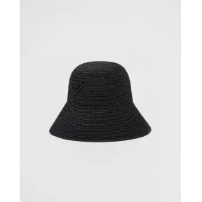 普拉达/Prada 酒椰纤维遮阳帽 1HC264-2FMC-F0002