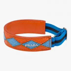 普拉达/Prada 木瓜色+海蓝色  手镯 1IB136 2EI0 F0UAC