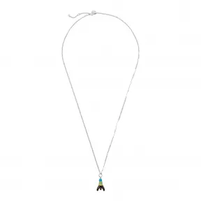 普拉达/Prada 浅蓝色+葵花黄  项链 1JC248 2BY2 F0WK9