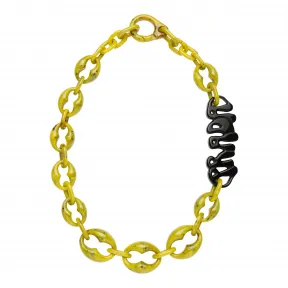 普拉达/Prada 徽标装饰树脂玻璃项链 1JC394-2CD0-F0XS0