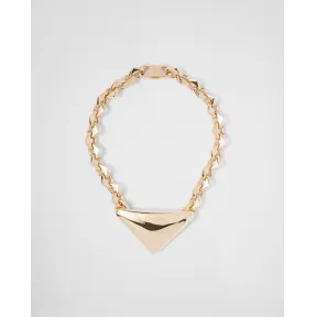 普拉达/Prada Eternal Gold 黄K金吊坠项链 1JCA03-2CID-F0056