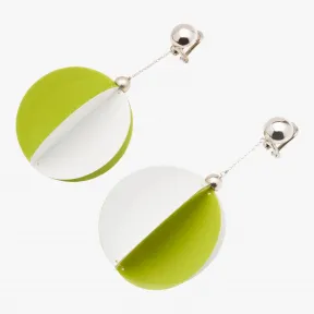 普拉达/Prada 白色+常春藤绿  耳饰 1JO076 2ETH F0O3F