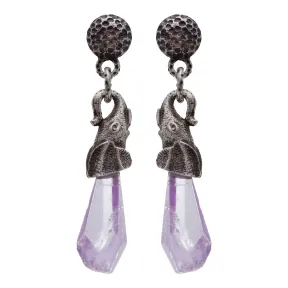 普拉达/Prada 水晶紫/银色  耳饰 1JO264 2BLC F0BY0