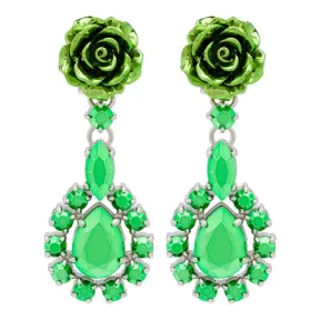 普拉达/Prada 绿色  耳饰 1JO344 2B5B F0089