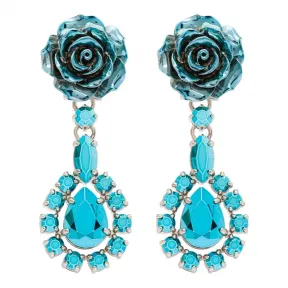 普拉达/Prada 蓝绿色  耳饰 1JO344 2B5B F0136