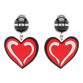 普拉达/Prada 漆红色  耳饰 1JO410 2BZM F0D17